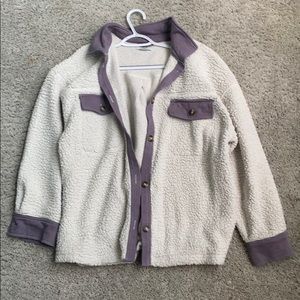 Aerie Fuzzy Shacket